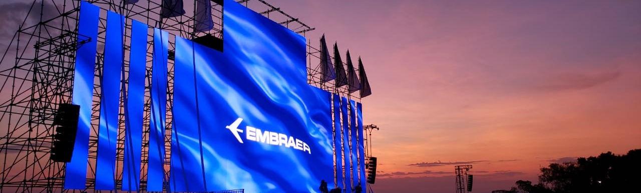 Embraer, empresa global do setor aeroespacial com sede no Brasil