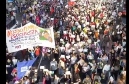 Manifestação em SP contra PL do Estupro tem Arthur Lira como alvo